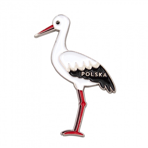 POL Magnes emaliowany Bocian