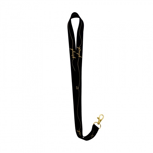 GDA Smycz Czarna Napis