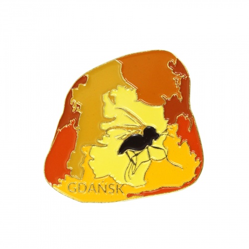 GDA Magnes Emaliowany Bursztyn