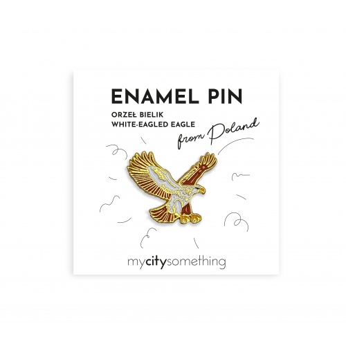 PL Pin emaliowany Orzeł Bielik