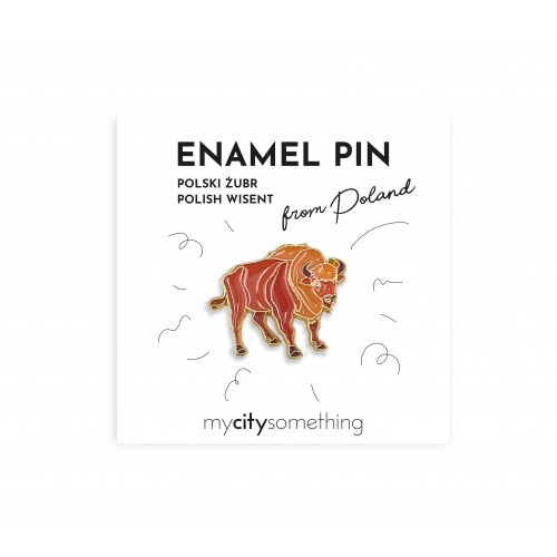 PL Pin emaliowany Polski Żubr