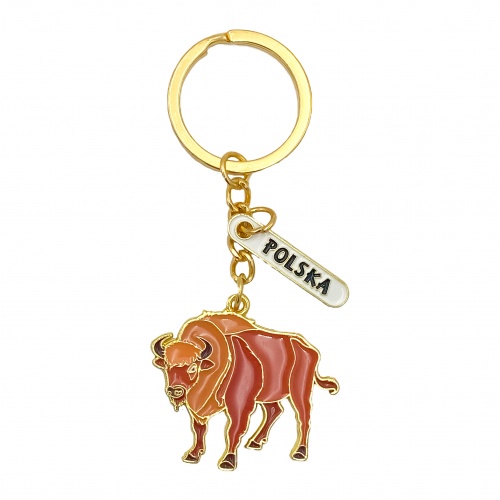 PL Brelok Emaliowany Żubr