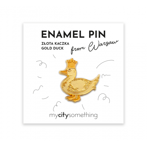 WAW Pin emaliowany Złota...