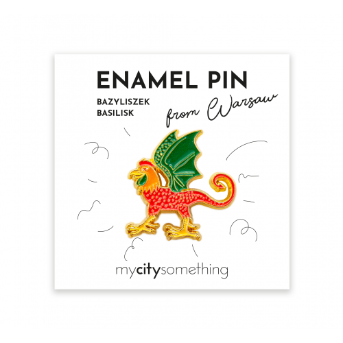 WAW Pin emaliowany Bazyliszek