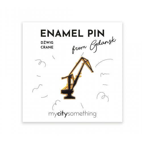 GDA Pin emaliowany Dźwig...