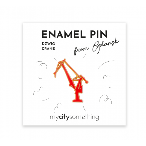 GDA Pin emaliowany Dźwig...