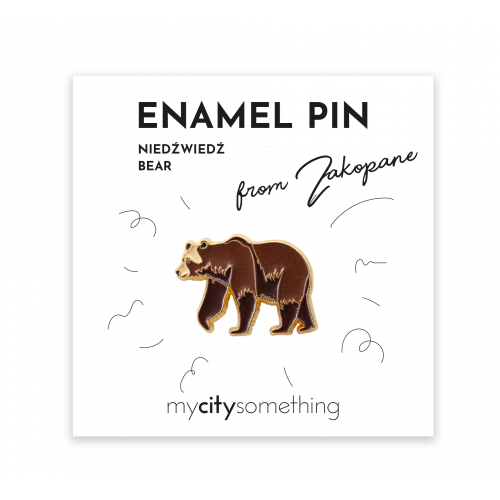 ZAK Pin emaliowany Niedźwiedź