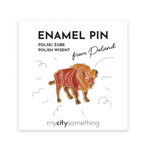 PL Pin emaliowany Polski Żubr